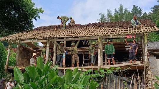 La provincia de Cao Bang logro muchos logros positivos en el objetivo de borrar casas temporales y casas en ruinas. Foto: Vietnam Fatherland Front of Cao Bang Province.