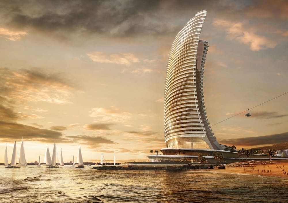 Tòa nhà Khát Vọng - Aspira Tower dự kiến hoàn thành vào năm 2027 tại Hòn Thơm. Ảnh: Thanh Sơn