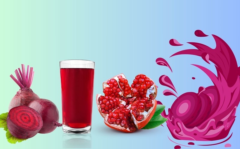 Amaranth juice contains high nitrate content, which helps control blood pressure. Graphic photo: Huong Son