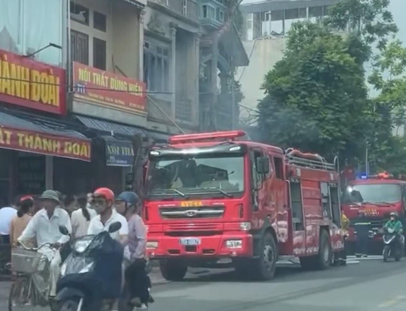 La scene du feu. Photo: Page Hai Phong