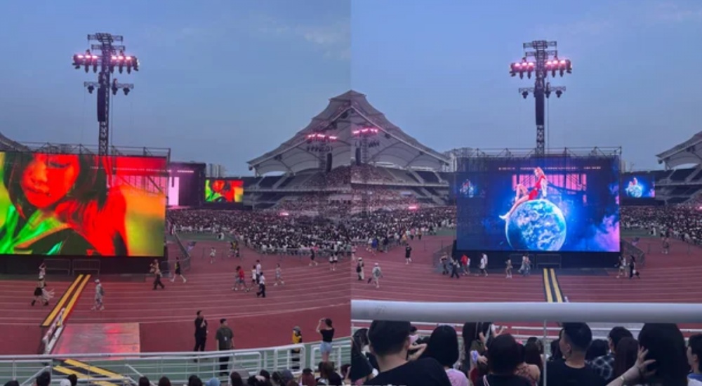 The audience was upset that Blackpink's performance was overshadowed. Photo: Cut from X clip
