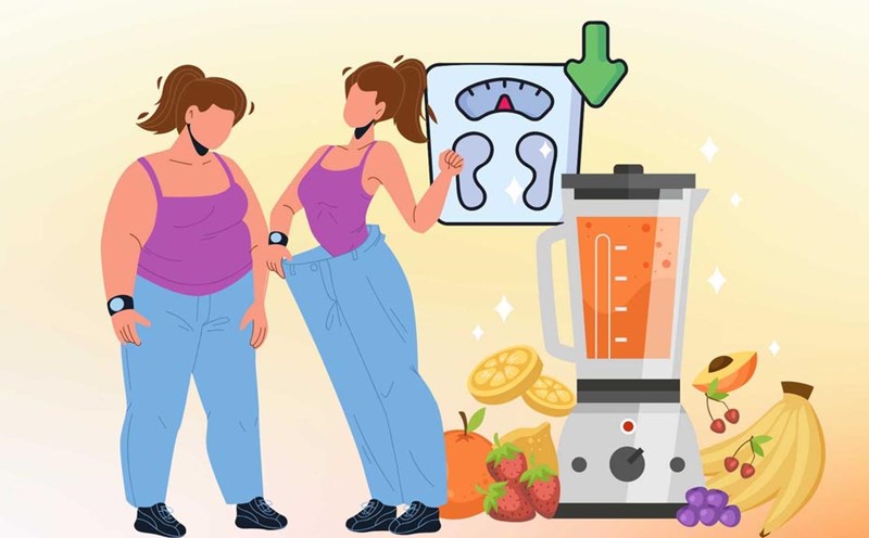 If you want to lose weight, you should not do this when drinking smoothies. Graphics: Dinh Dinh