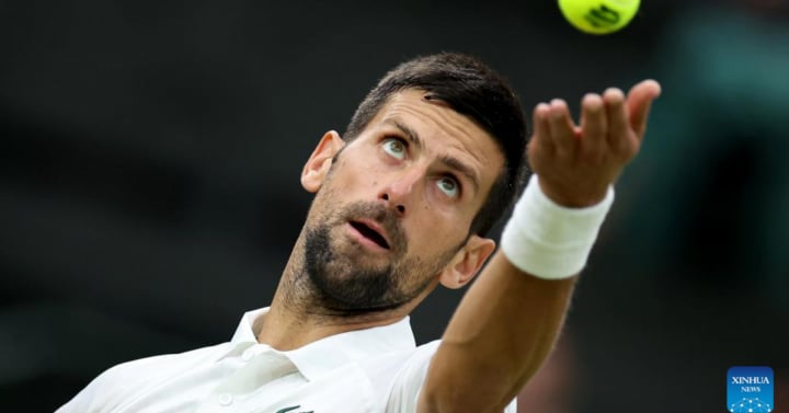 Tennis player Djokovic. Photo: Xinhua