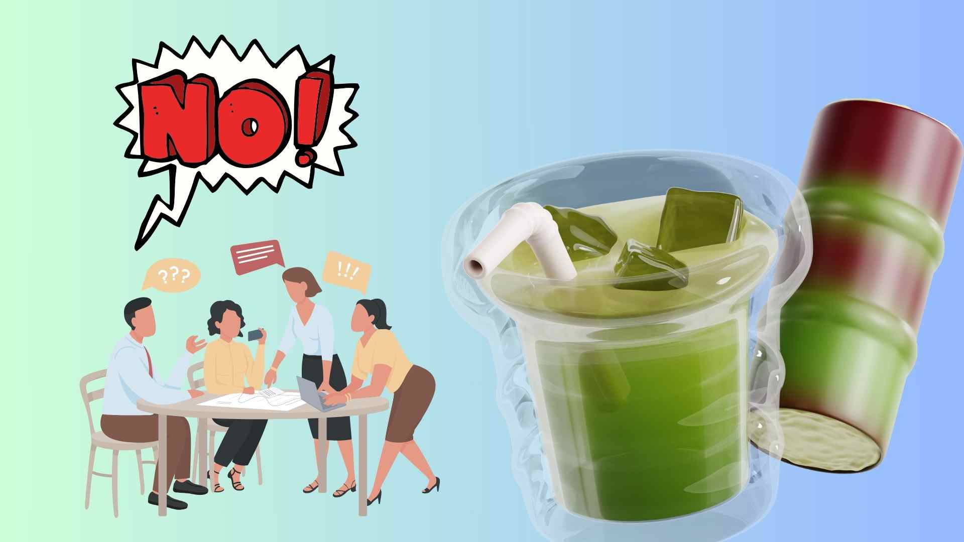 Not everyone can drink sugarcane juice, even though this is a national drink. Graphics: Huyen Trang