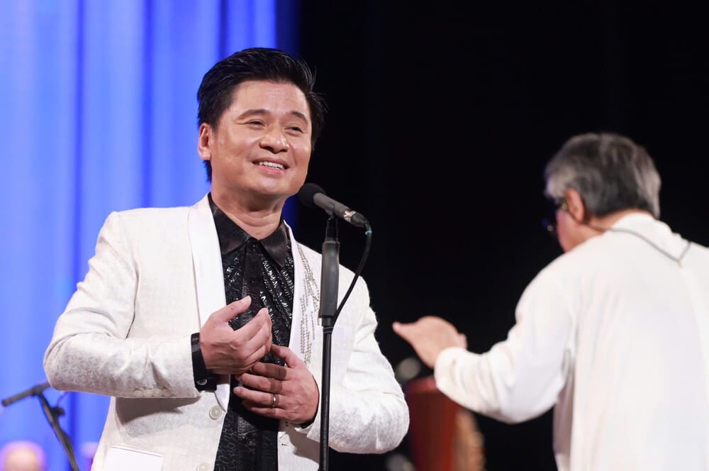 People's Artist Tan Minh participated in the program "Hanoi Concert - Music in the Summer 2025". Photo: Organizing Committee