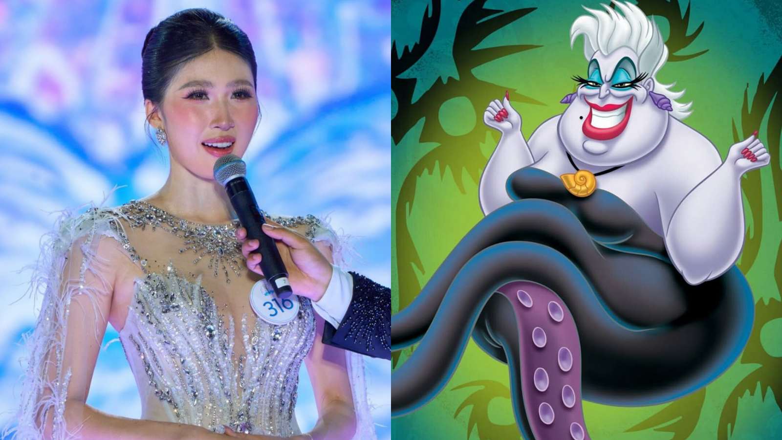 ランナー-Up nguyen Linh Chiは、タコの女性のイメージを比較しました。写真：BTC/人魚のフィルムプロデューサー