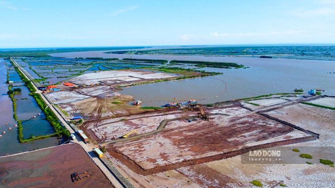 Khu vực xây cảng thủy nội địa giai đoạn 1 hơn 3.400 tỉ đồng ở Ninh Bình
