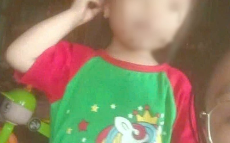 A 2-year-old girl missing in Hiep Thanh commune (Lam Dong province). Photo: Provided by the family