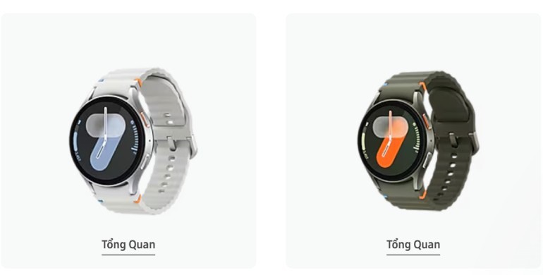 Some Samsung Galaxy Watch 7 models. Photo: Quang Minh