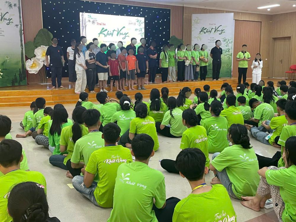 Children participate in summer camp to learn how to live independently, develop skills and interact with new friends. Photo: Character provided