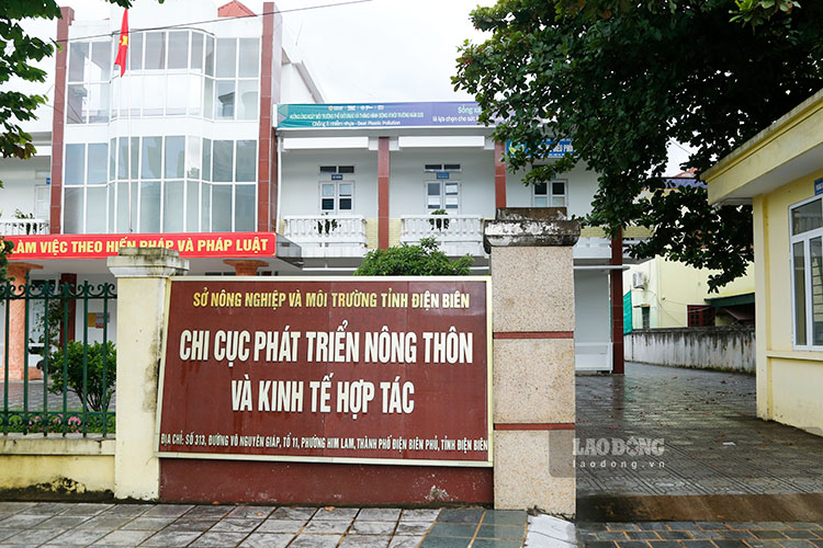 농촌 개발 및 협동 경제 지국 본부 (디엔비엔 농업 환경부). 사진: 꽝 닷