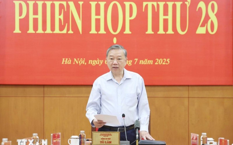 General Secretary To Lam - Head of the Central Steering Committee on preventing and combating corruption, waste and negativity chaired the meeting. Photo: VNA