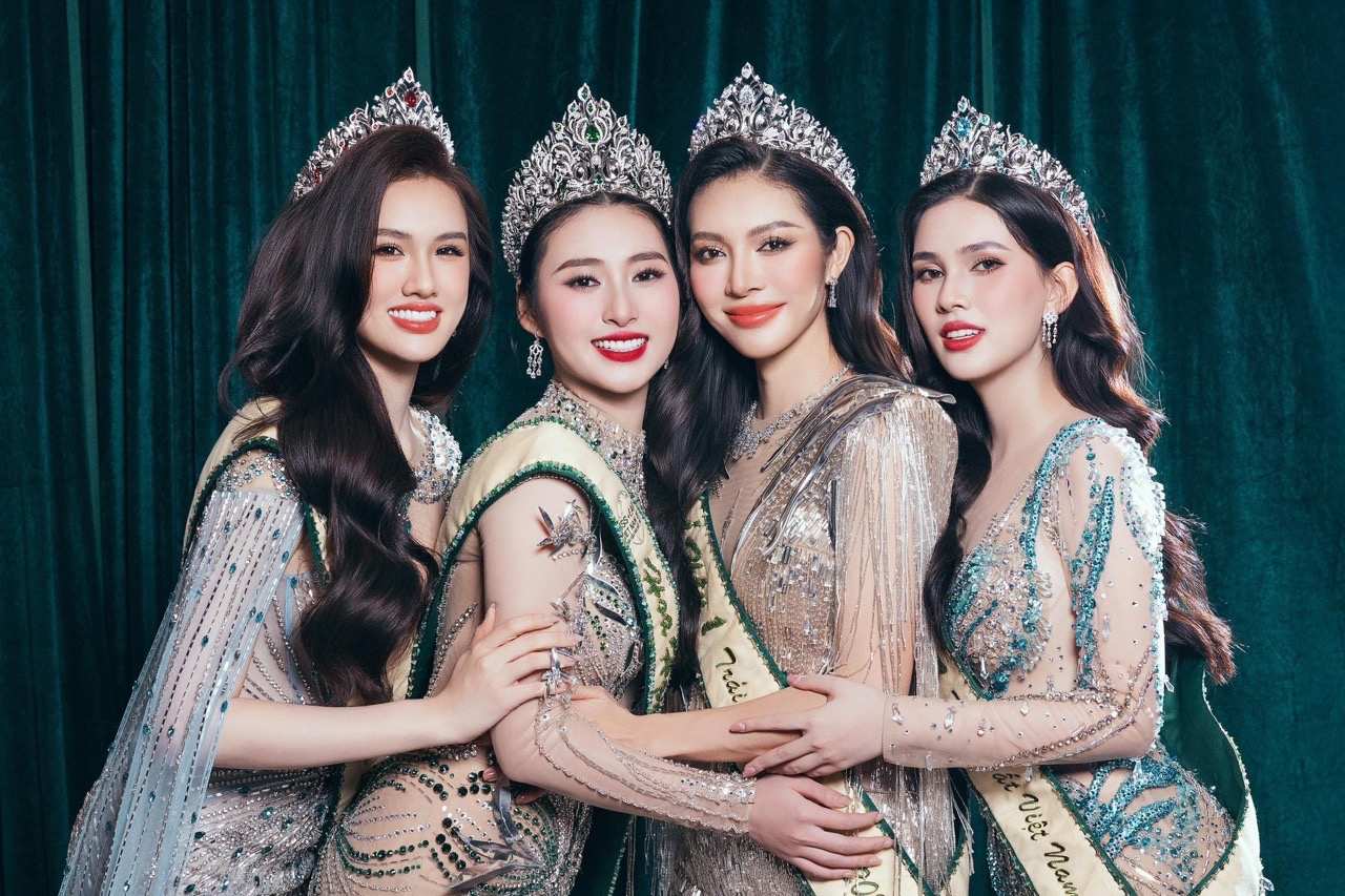 Top 4 Miss Earth Vietnam 2025. Foto: Comite Organizador del Concurso.