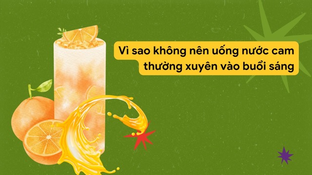 空腹時にオレンジジュースを飲むと健康に害を及ぼす可能性があります。写真:Huong Son