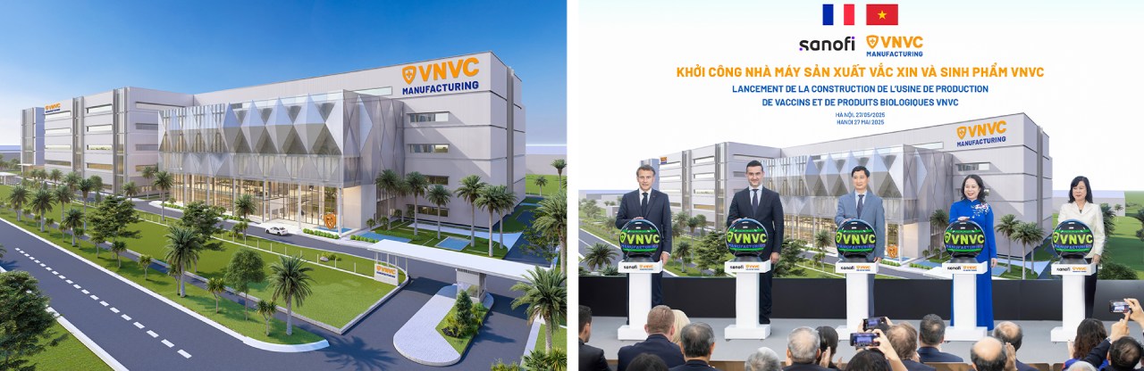 VNVC da ky ket hop tac chien luoc voi nhieu tap doan quoc te huong den chuyen giao cong nghe san xuat vaccine va thuoc sinh hoc tien tien. Le khoi cong Nha may Vaccine va Sinh pham VNVC co su hien dien cua Tong thong Phap Emmanuel Macron danh dau cot moc quan trong trong chien luoc tu chu cong nghe san xuat vaccine tai Viet Nam, dong thoi the hien cam ket hop tac sau rong giua Viet Nam va Phap trong linh vuc y te.