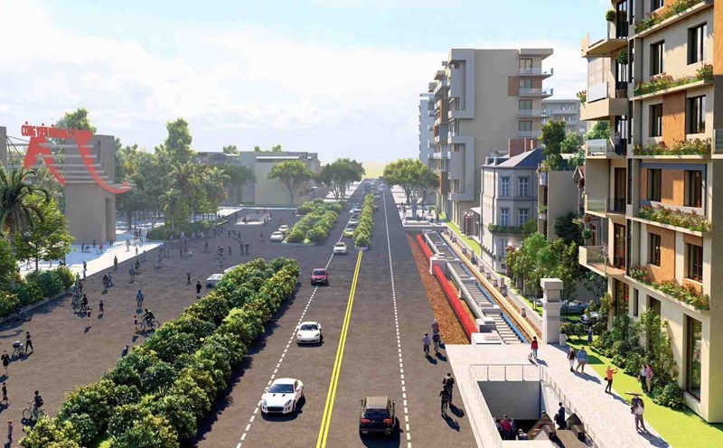 Perspective of Metro Line 2 underground section through Le Thi Rieng Park (HCMC). Photo: MAUR