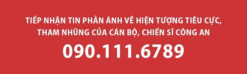 The Inspectorate of the Ministry of Public Security used the phone number 090.111.6789 as a hotline phone number from July 4. Photo: Ministry of Public Security