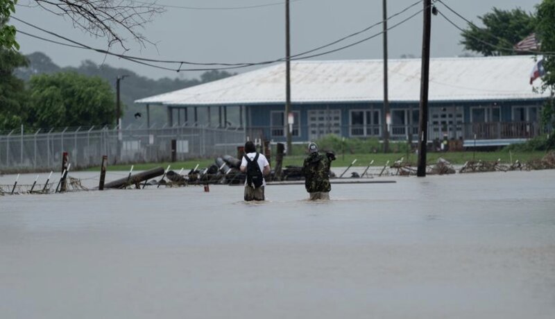 미국 텍사스주에서 폭우로 인한 홍수. 사진: 신화통신
