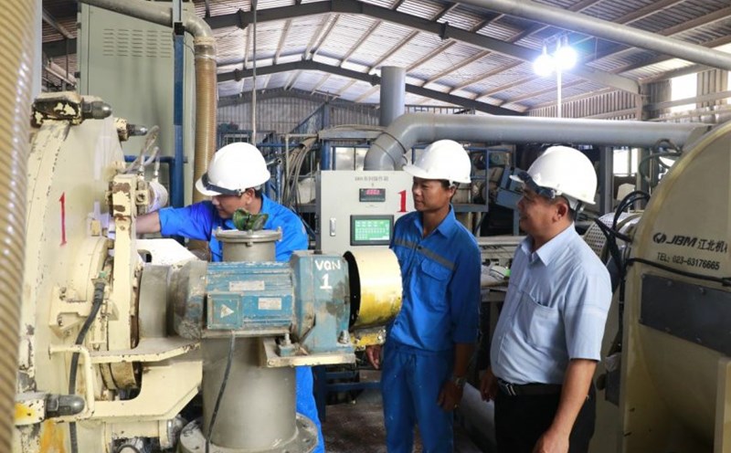 Focus on ensuring occupational safety and hygiene in enterprises. Photo: Han Nguyen