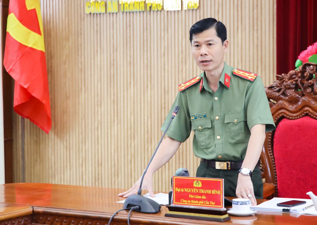 Dai ta Nguyen Thanh Binh - Pho Giam doc Cong an thanh pho Can Tho. Anh: Cong an Can Tho