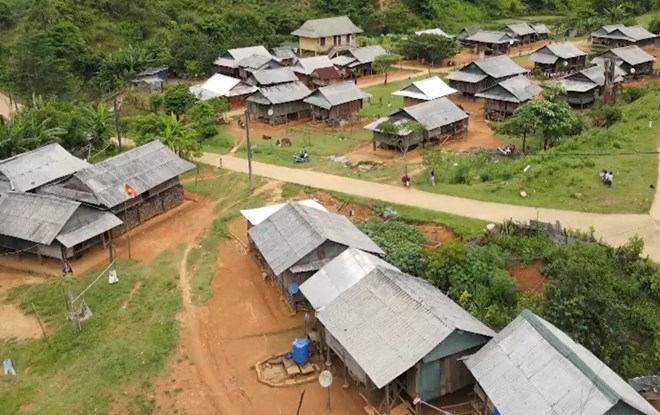 Ethnic minority village in mountainous district of Dakrong. Photo: Hung Tho