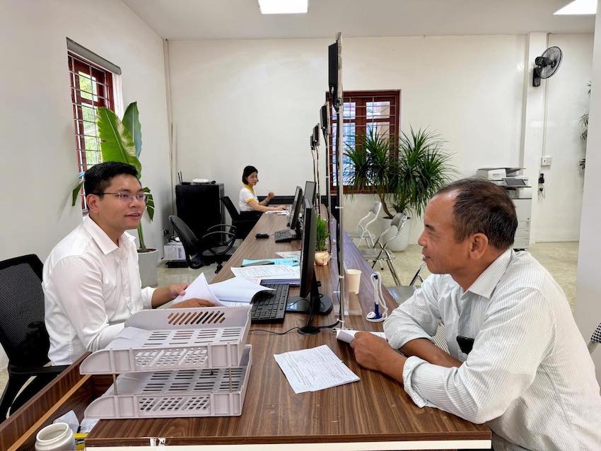 Les procedures administratives sont plus pratiques dans Le Thanh Nghi Ward, Hai Phong City. Photo: Le Thanh Nghi Ward