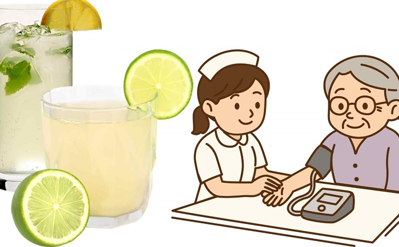 Drinking lemon water properly is good for blood pressure. Graphics: Ha May