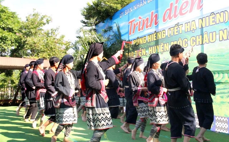 The Hung Pung Festival (Tet Ha Nien) of the Dao Tien people in Moc Chau, Son La has just been included in the National Intangible Cultural Heritage List. Photo: Minh Nguyen