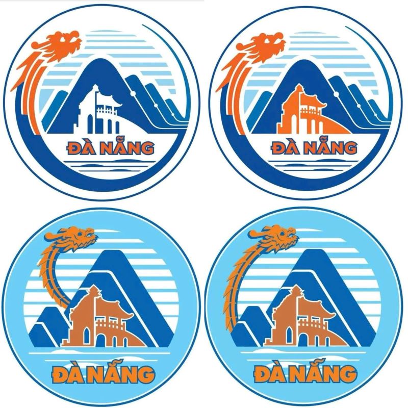 4 mau logo cua TP Da Nang moi da duoc thiet ke va dua ra lay y kien Nhan dan. Anh: So Van hoa, The thao va Du lich TP Da Nang