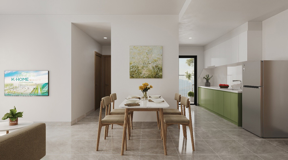 K-Home Apartment so huu thiet ke thong minh va ban giao day du noi that “xin so” nhung co the so huu voi so von ban dau chi 77,8 trieu dong.