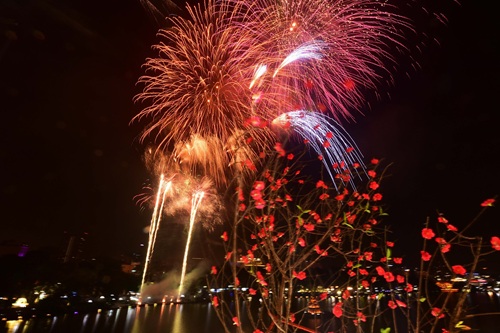 ハノイは5つの花火ポイントを編成して、全国2.9日目を歓迎します。写真：Hai nguyen