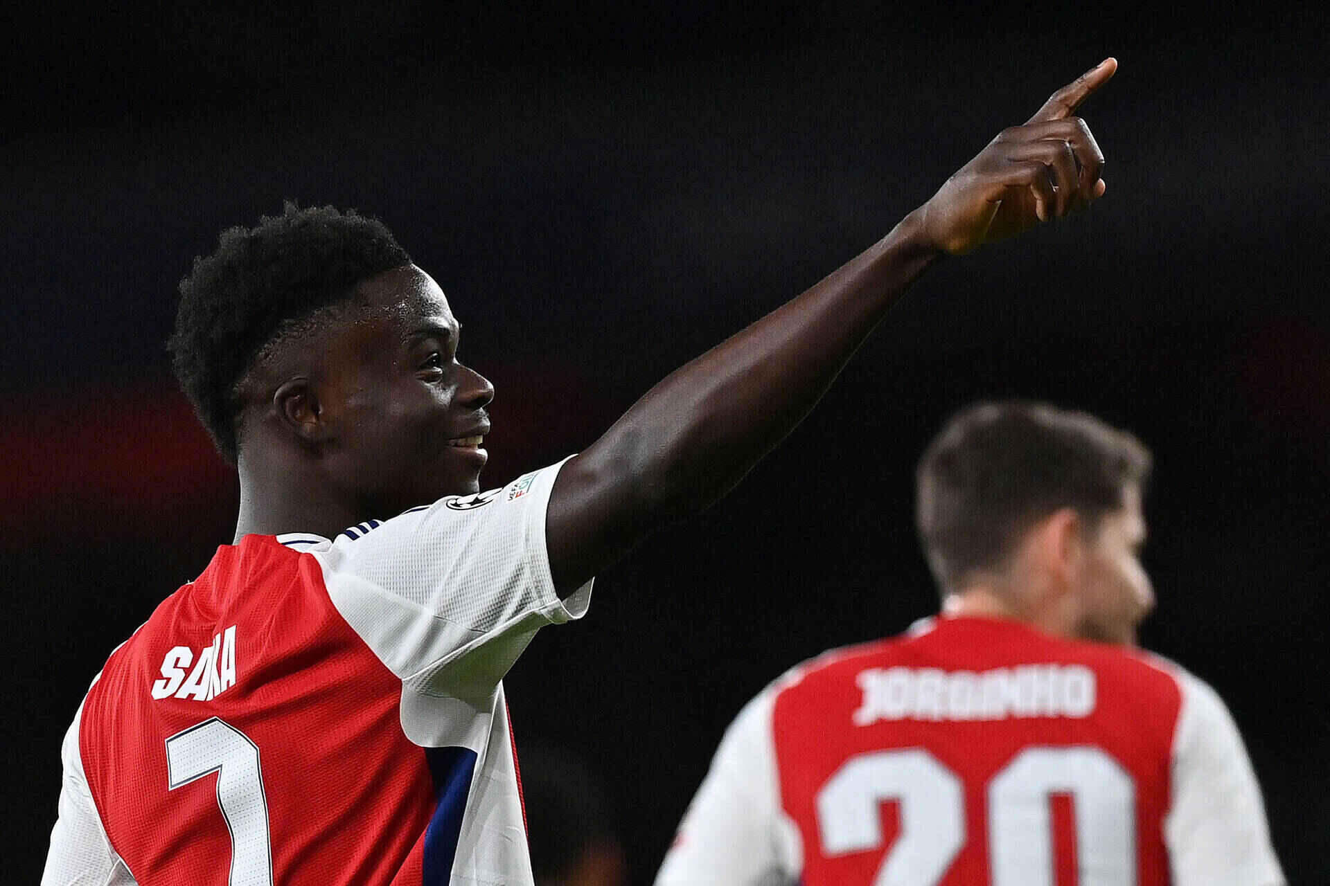 Arsenal can mot phuong an du phong cho Saka. Anh: AFP