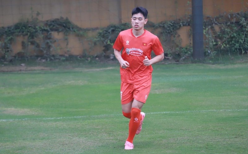 Striker Nguyen Dinh Bac at U22 Vietnam. Photo: VFF