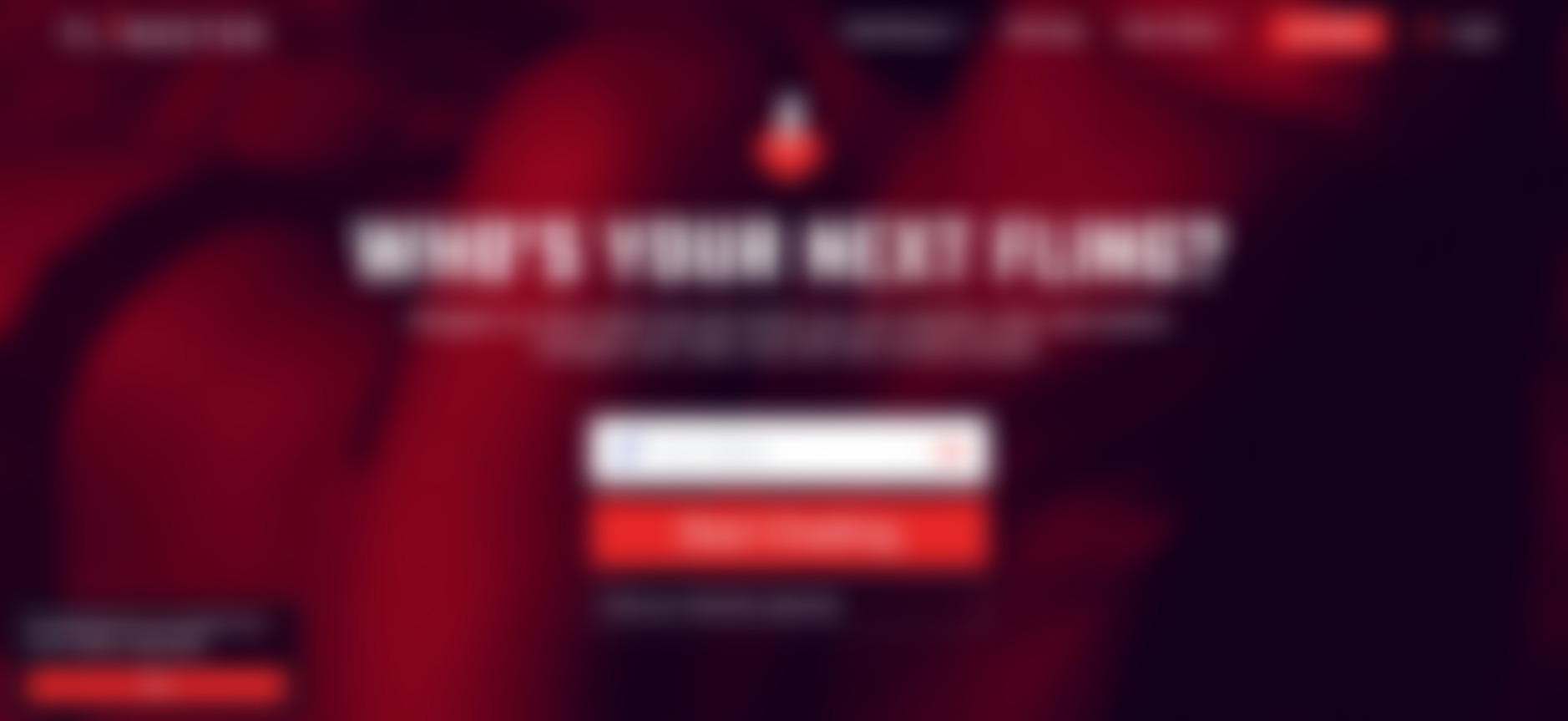 Giao dien cua mot website hen ho truc tuyen voi hinh nen goi cam. Anh: Chup man hinh giao dien