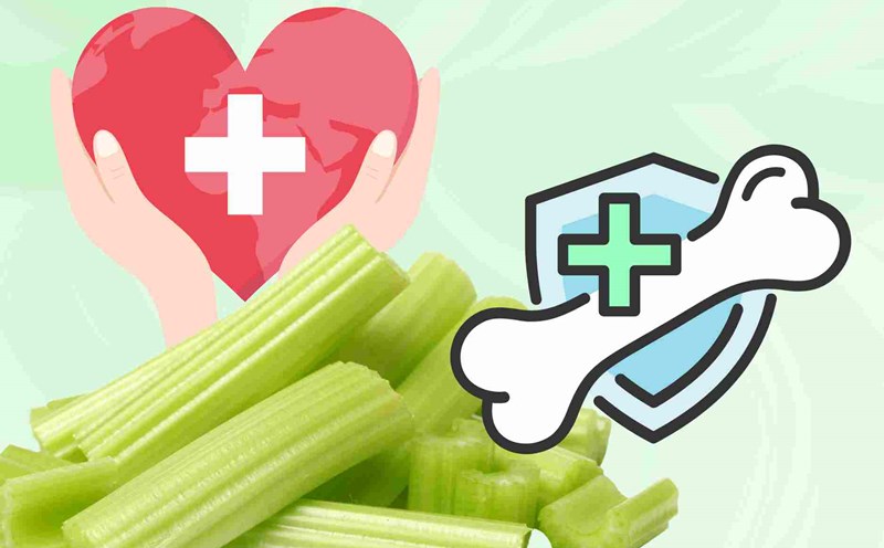 Celery is considered a natural secret to detoxification, its slender shape and strong bones. Graphics: Dinh Dinh