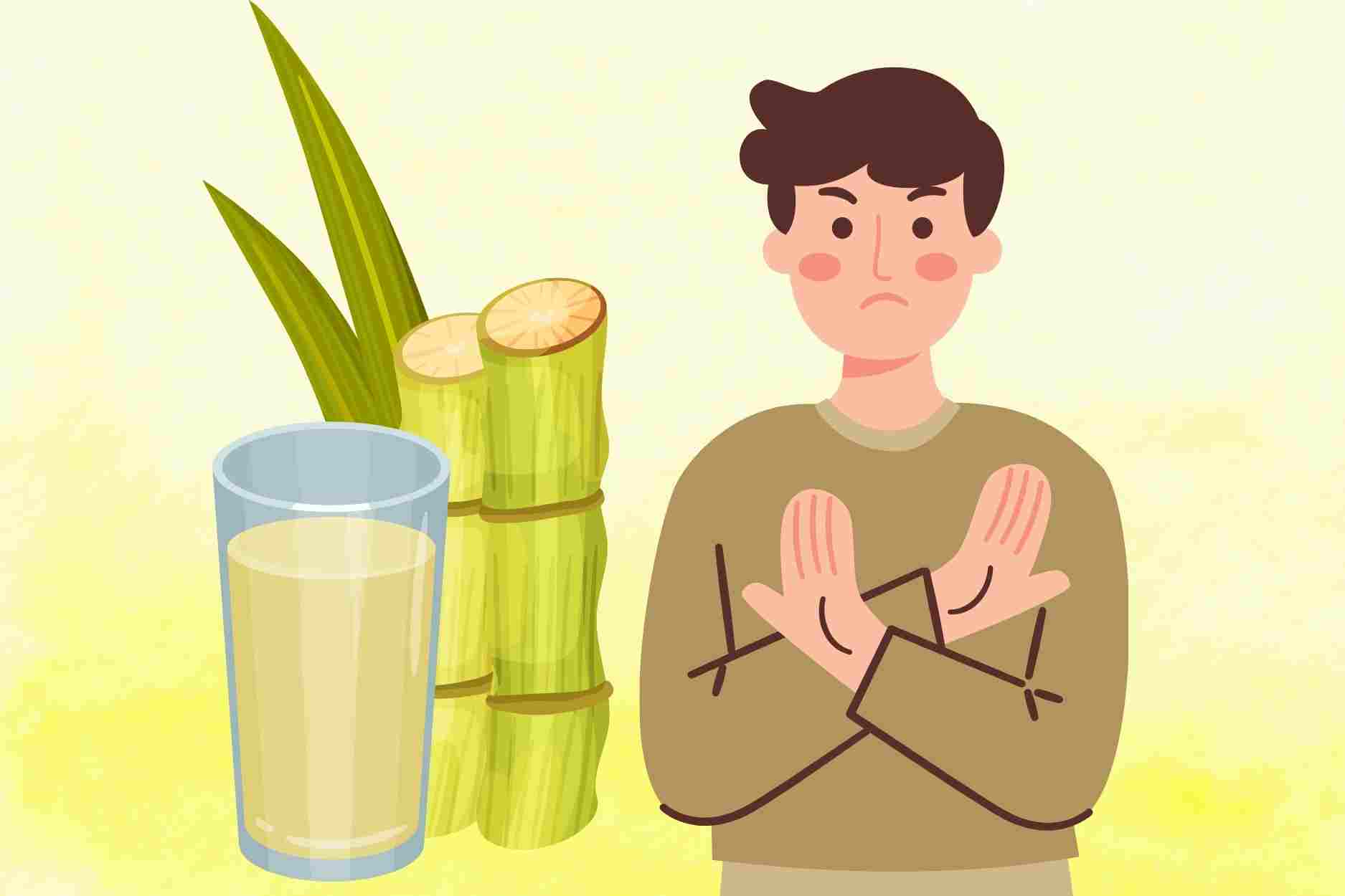 People should absolutely not drink sugarcane juice to quench their thirst in the summer. Graphics: Dinh Dinh
