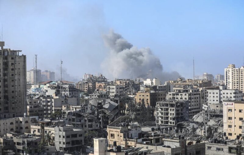 La ciudad de Gaza estaba devastada en el conflicto. Foto: Xinhua