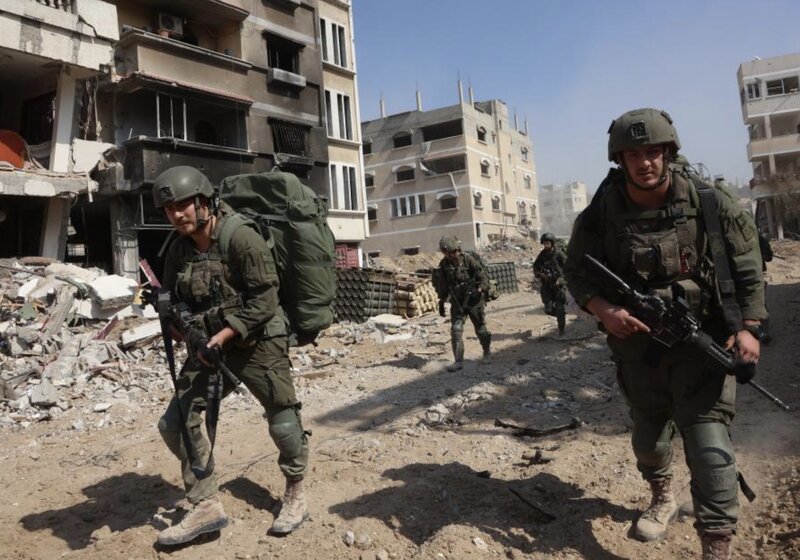 Soldados israelies de servicio en la Franja de Gaza. Foto: Xinhua