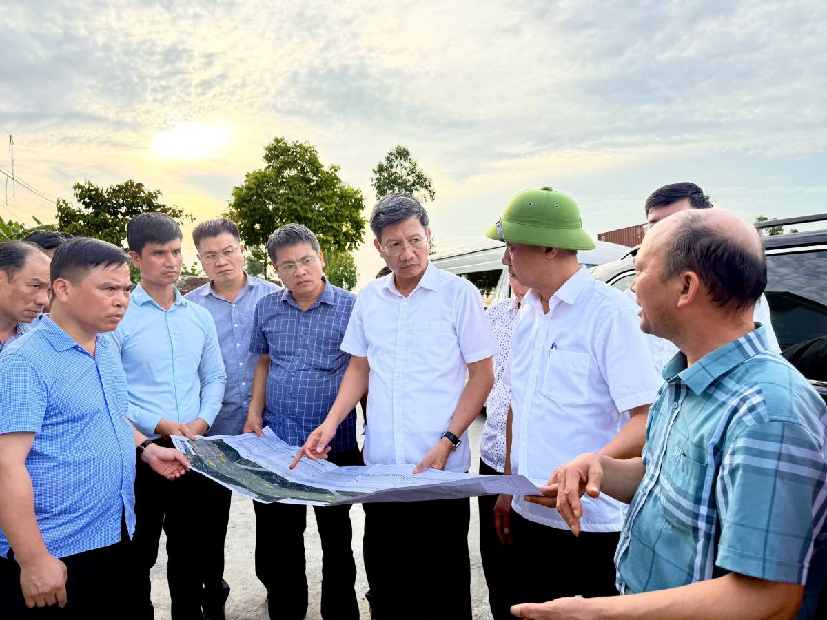 Pho Chu tich Thuong truc UBND TP Hai Phong kiem tra thuc te tai du an. Ảnh: Cong TTDT Hai Phong