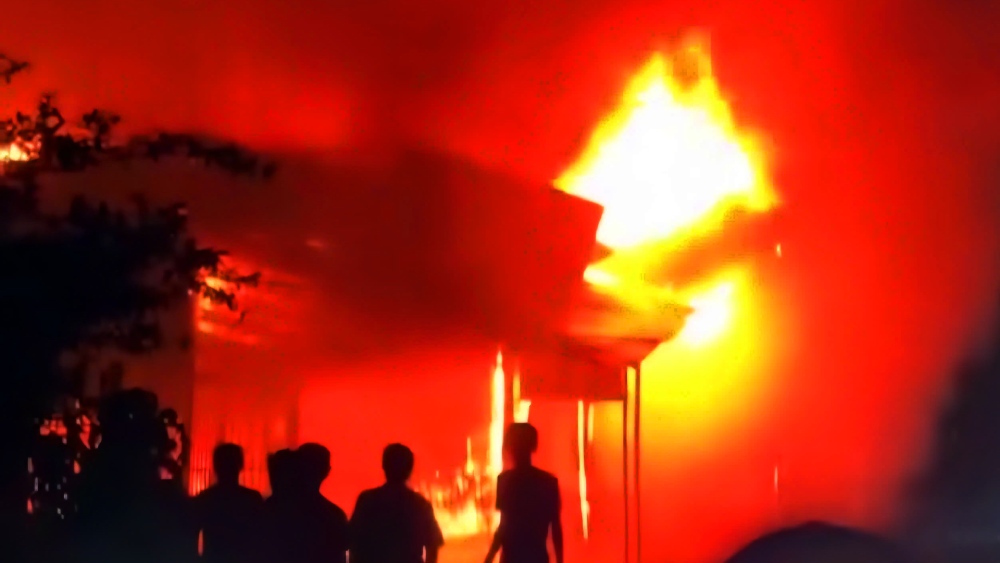 화재 현장. 사진: 공안 제공