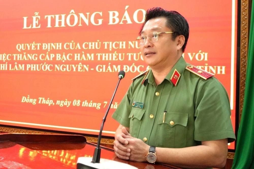 Lam Phuoc Nguyen 소장 - Dong Thap 지방 경찰청장. 사진: Trong Tin