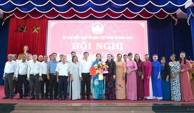 Ủy ban MTTQ Việt Nam xã Ngãi Giao quyết tâm hoàn thành 5 chỉ tiêu trọng tâm