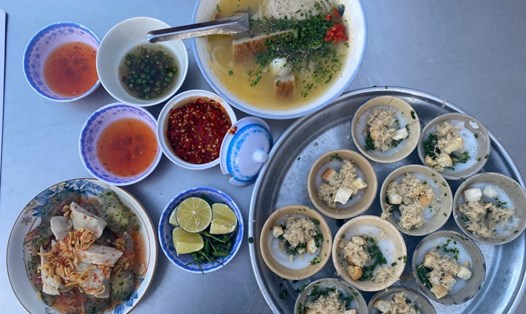 Những món ăn thể hiện sự đa dạng về ẩm thực dưới chân núi Nhạn. Ảnh: Thanh Quỳnh