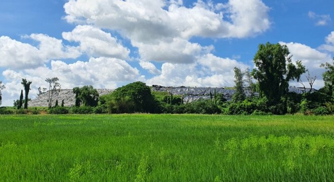 Bai rac tap trung tai ap Tan Tao, xa Vinh Loi, Ca Mau chat cao nhu nui. Anh: Nhat Ho