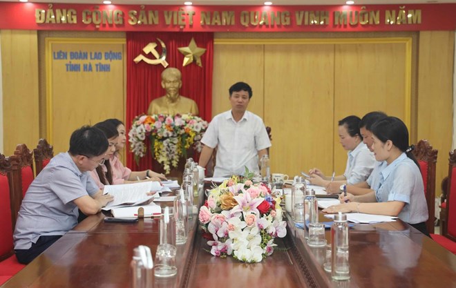 Sẵn sàng cho Đại hội Ban Công tác Công đoàn lần thứ nhất ở Hà Tĩnh