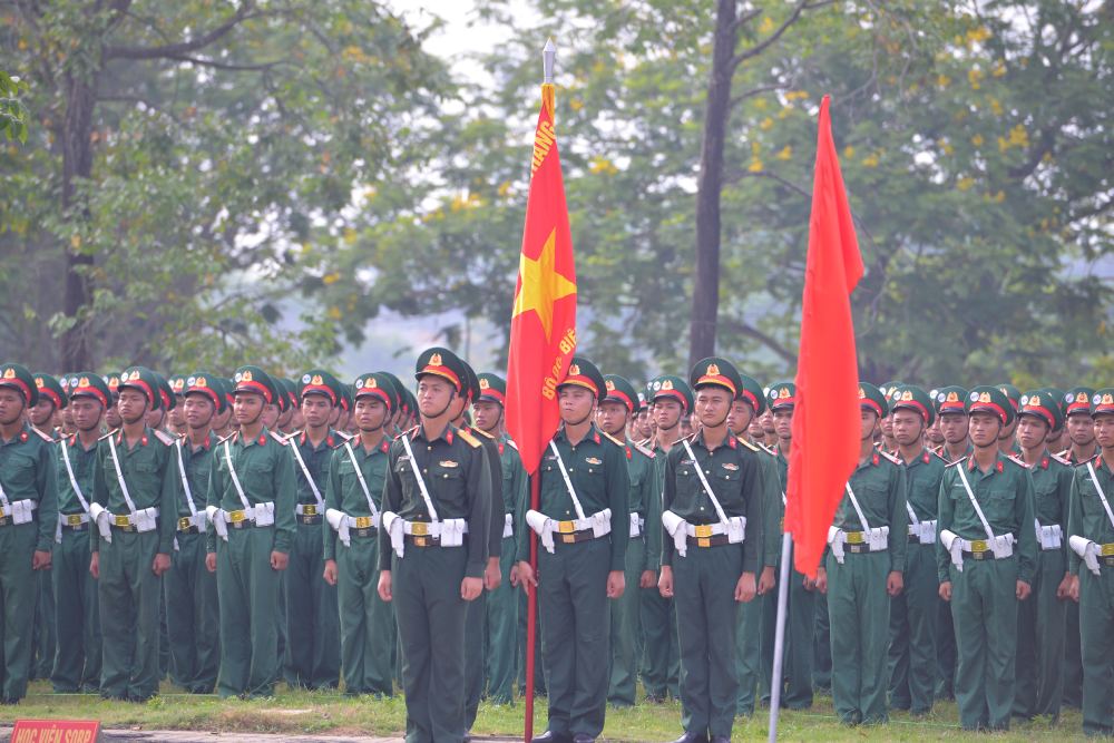 Cac khoi luyen tap, hop luyen dieu binh, dieu hanh tai khu vuc Lang Van hoa - Du lich cac dan toc Viet Nam. Anh: Hai Nguyen