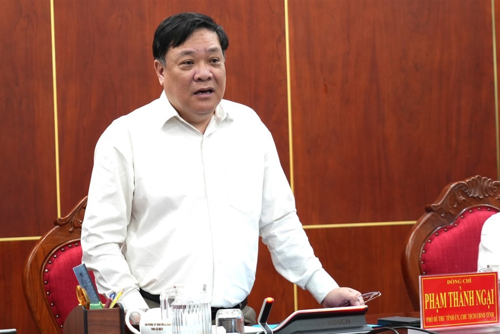 Chu tich Ca Mau Pham Thanh Ngai de nghi som giai ngan von dau tu cong. Anh: Nhat Ho