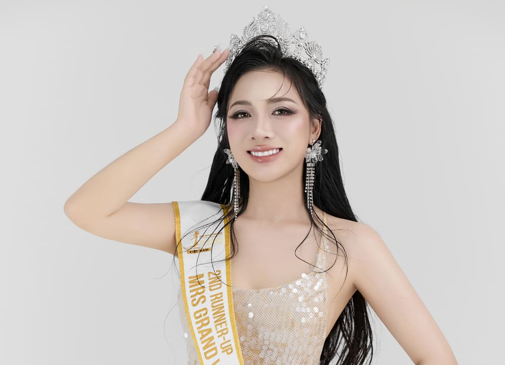 La coureuse Mme Grand Vietnam 2025 - pour cela montre sa beaute rayonnante. Photo: personnage fourni