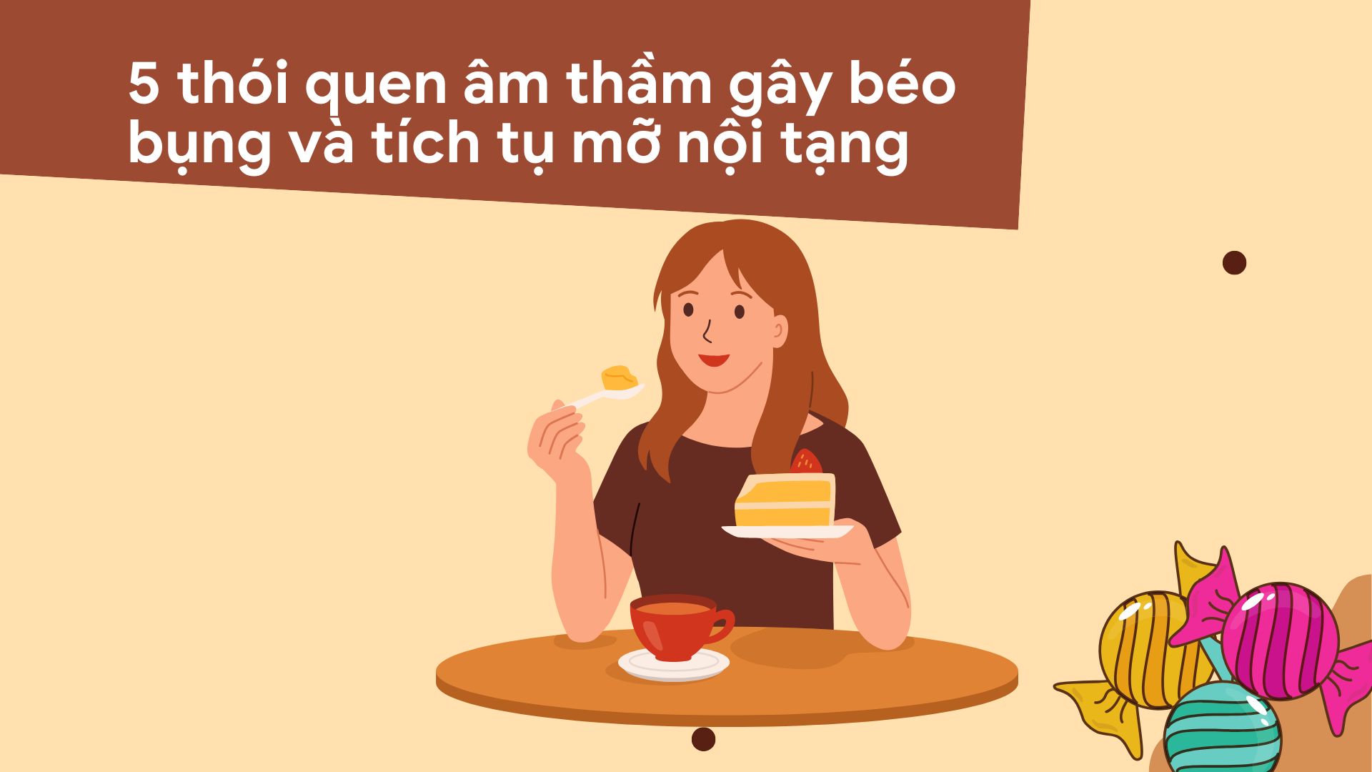 砂糖と精製された炭水化物を過剰に摂取すると、内臓脂肪が蓄積します。写真:Huong Son