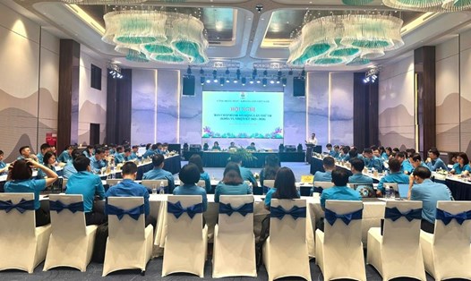 Hội nghị Ban chấp hành Công đoàn TKV lần thứ VII, khóa VI nhiệm kỳ 2023-2028.  Ảnh: Công đoàn TKV